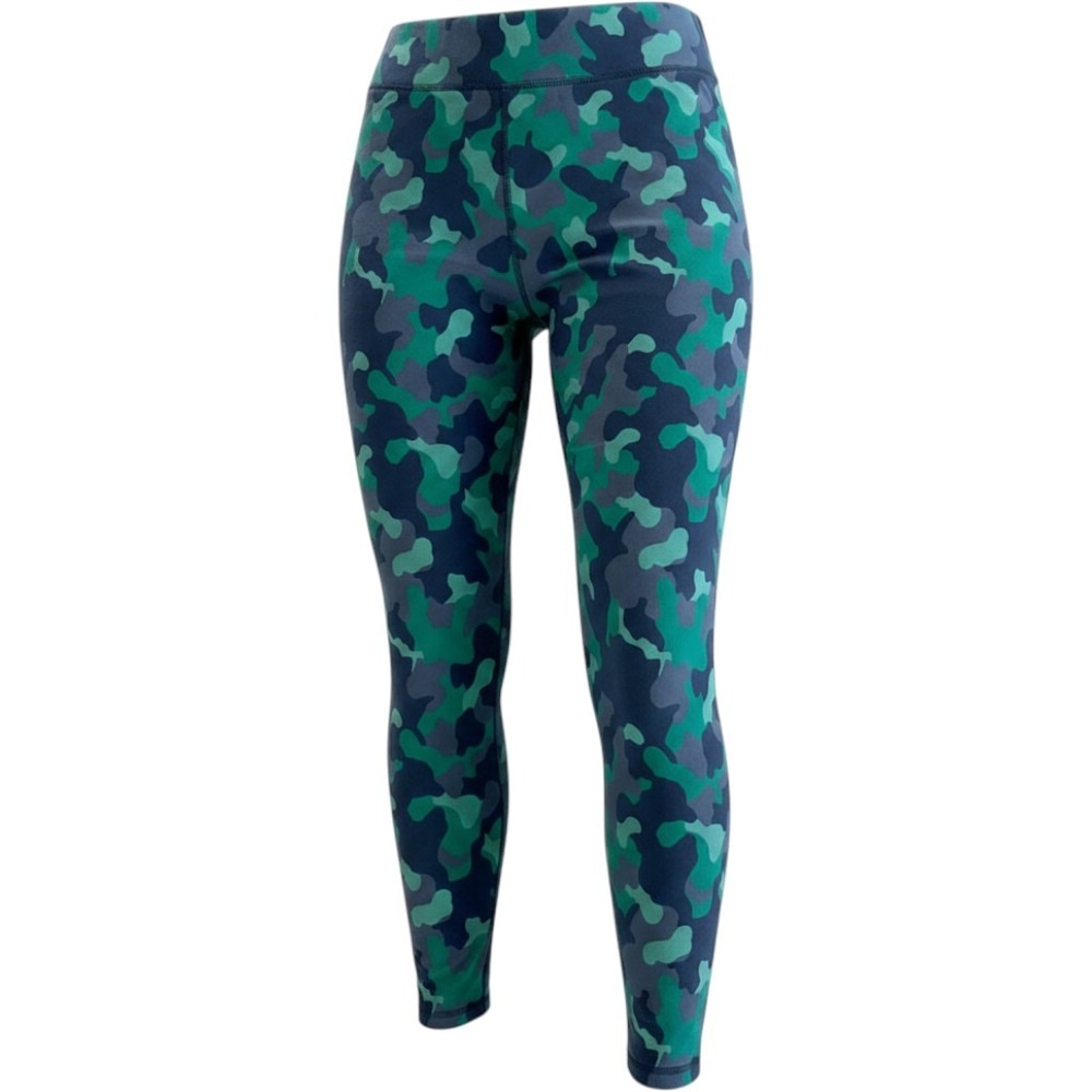 Denim & Co Active Leggings Women LP Green Camo Cropped Stretch Petite Streetwear